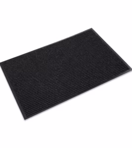 #2: WaterHog Scraper / Wiper Mat; 4'x8'; Charcoal; Classic Border; Smooth Back