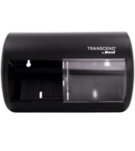 Transcend Side By Side Prop Toilet Tissue Dispenser; Black; 1 ea