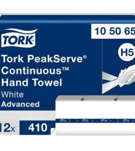 Tork PeakServe Continuous Paper Hand Towels; 410/pk -12/case