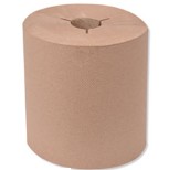 TorkĀ® Universal Hand Towel Roll, Notched, 1-Ply, 8" x 1,000 ft, Natural, 6 Rolls/Carton